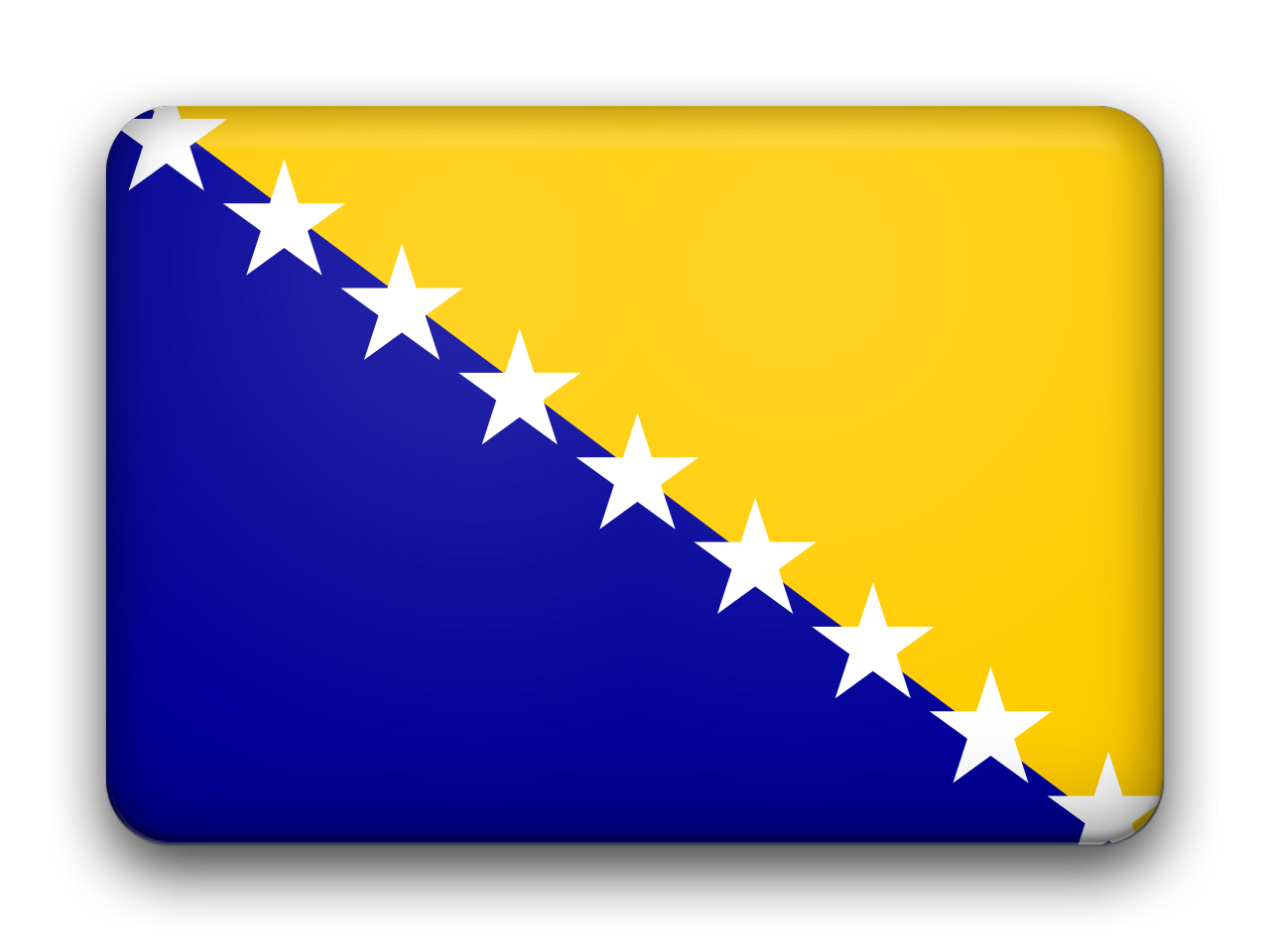 Bosnia And Herzegovina Flag Picture PNG Image