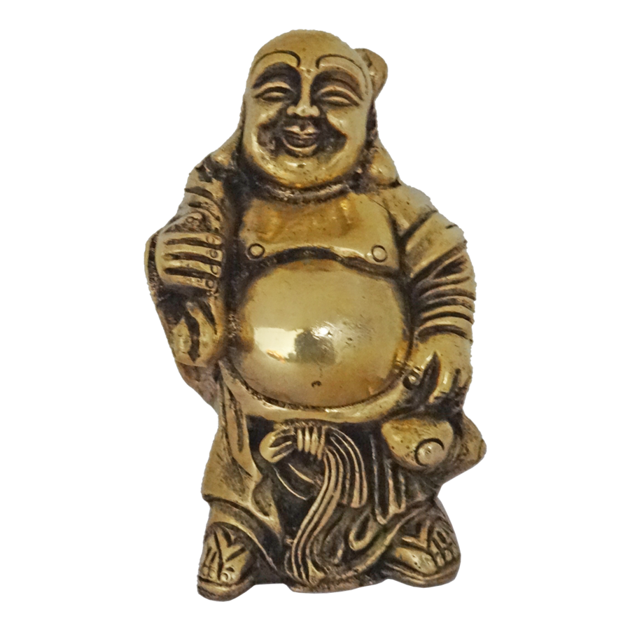 Golden Buddha Laughing Free Transparent Image HQ PNG Image