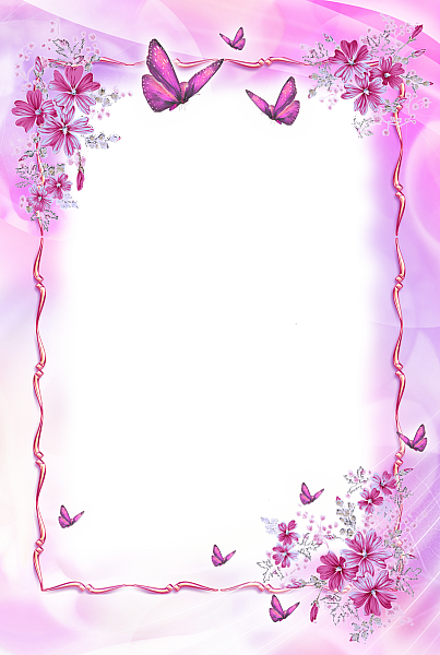 Pink Flower Frame Free Download PNG Image