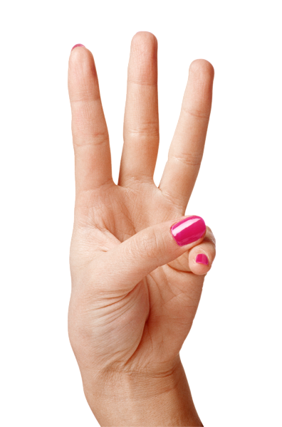Three Fingers PNG Image