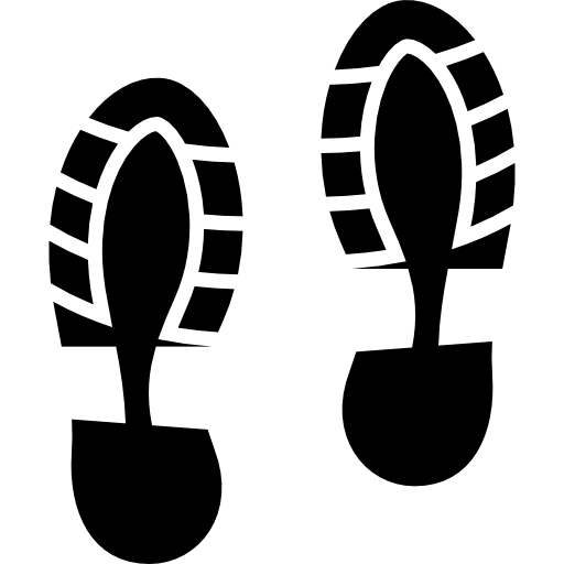 Footprints Silhouette Shoe HD Image Free PNG Image