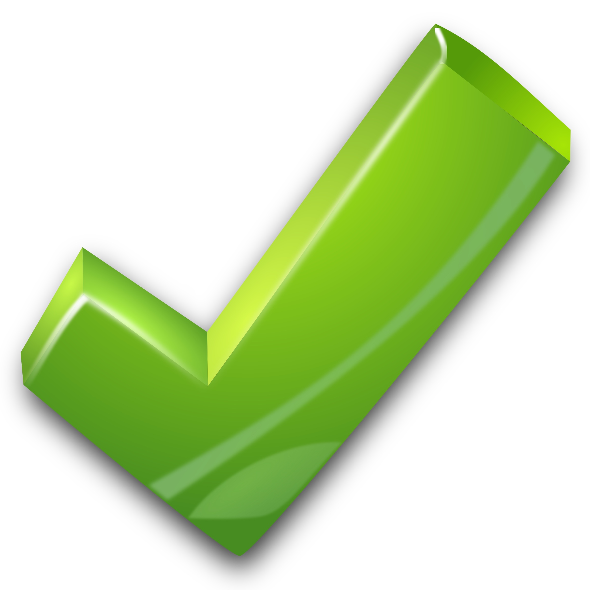 Green Tick Photo PNG Image