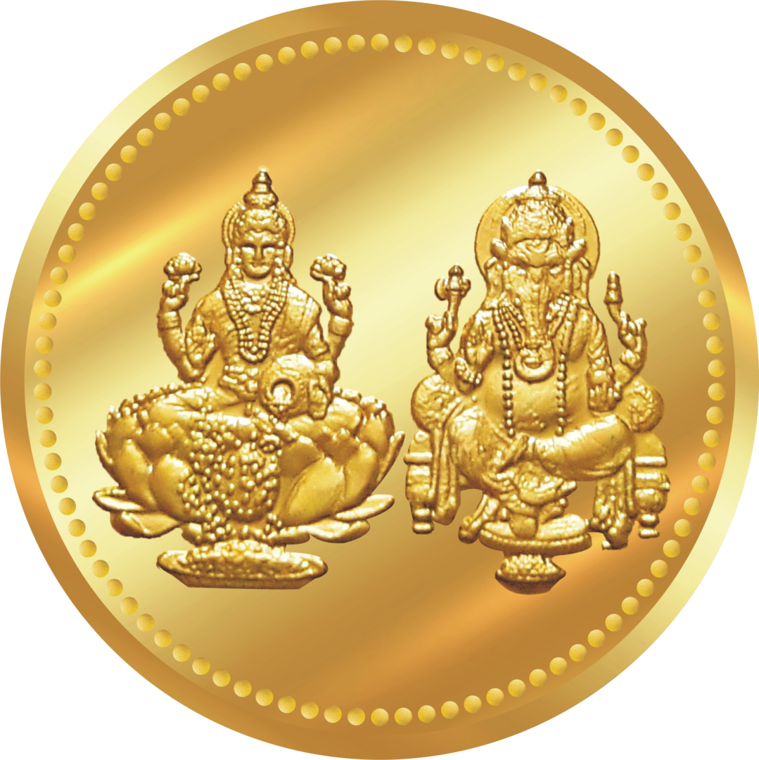 Lakshmi Gold Coin Transparent Image PNG Image