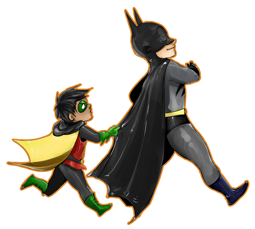 Batman And Robin Transparent PNG Image