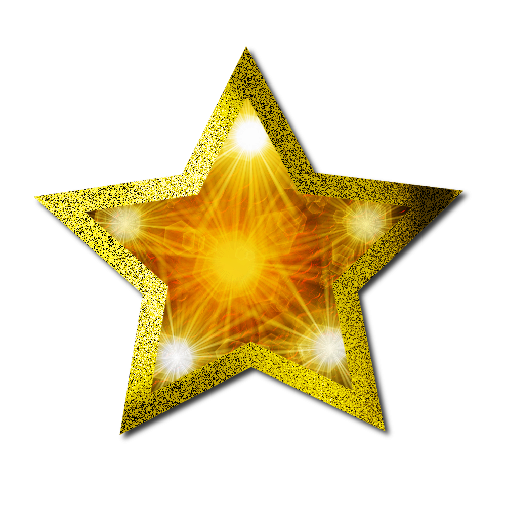 Star Glitter Gold Free PNG HQ PNG Image