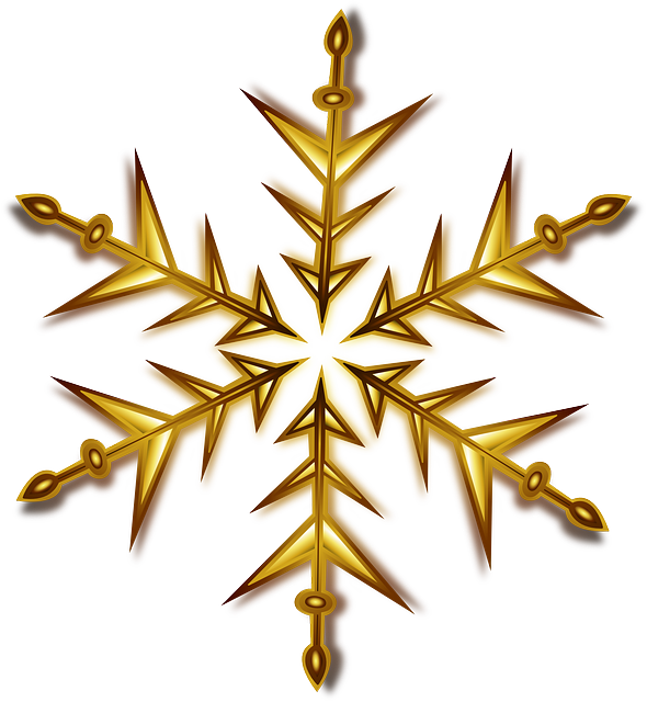 Christmas Gold Star PNG Image
