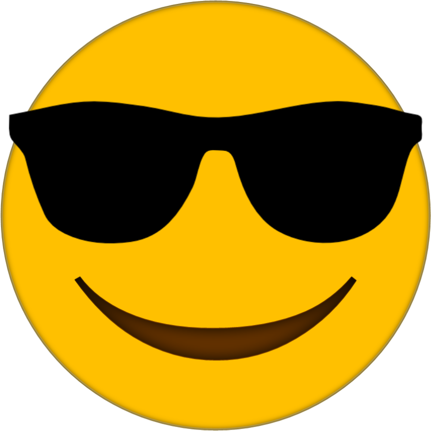 Sunglasses Emoji Transparent Image PNG Image