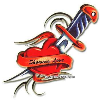 Love Heart Tattoo PNG Image