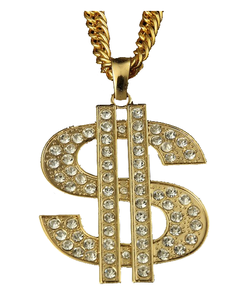 Thug Life Gold Chain Transparent Image PNG Image