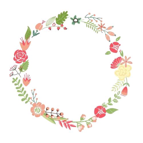 Download Floral Vintage Frame Round PNG Free Photo HQ PNG Image | FreePNGImg