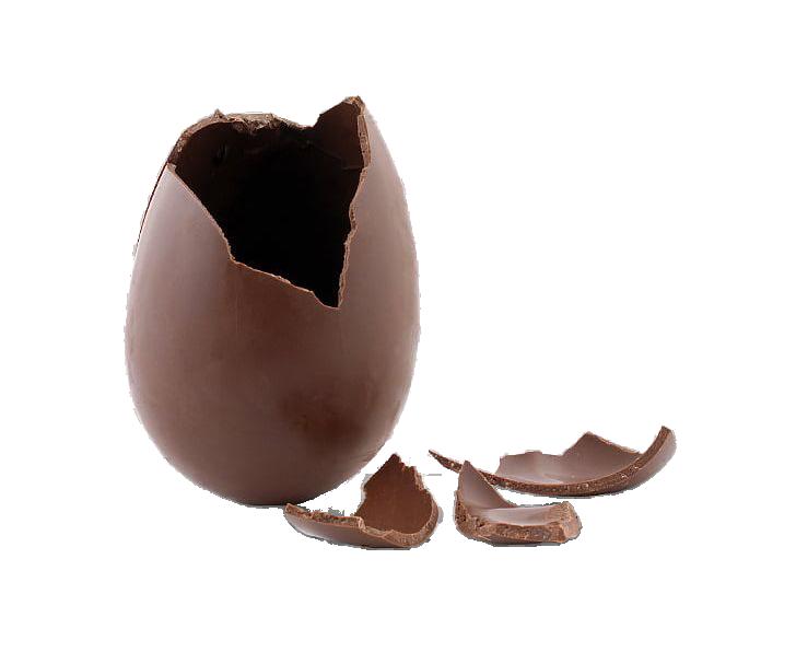 Milk Chocolate Egg That Is Broken PNG Images