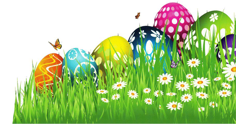 Easter Eggs On Grass PNG Image With Transparent Background png - Free PNG  Images