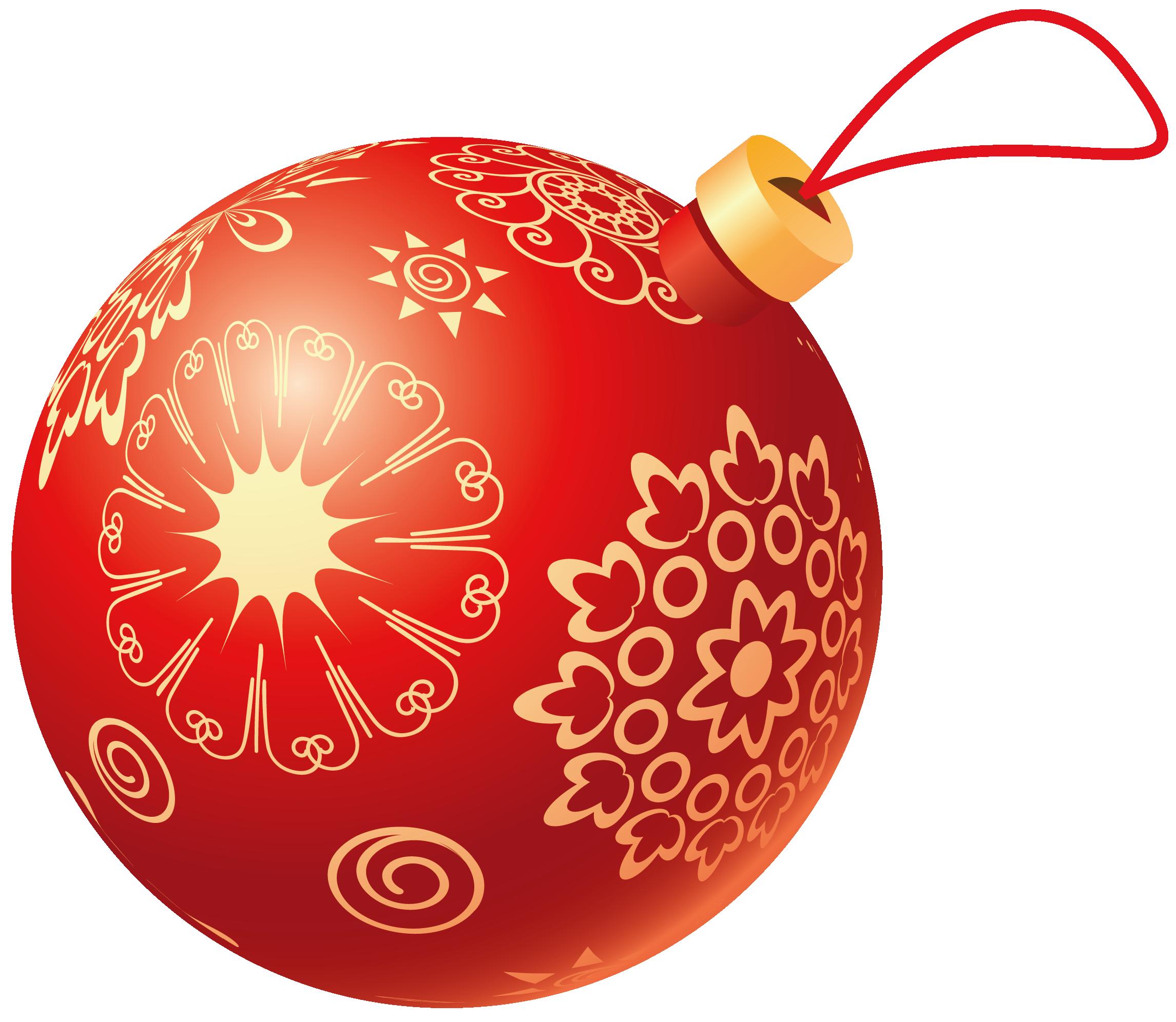 red christmas ball png