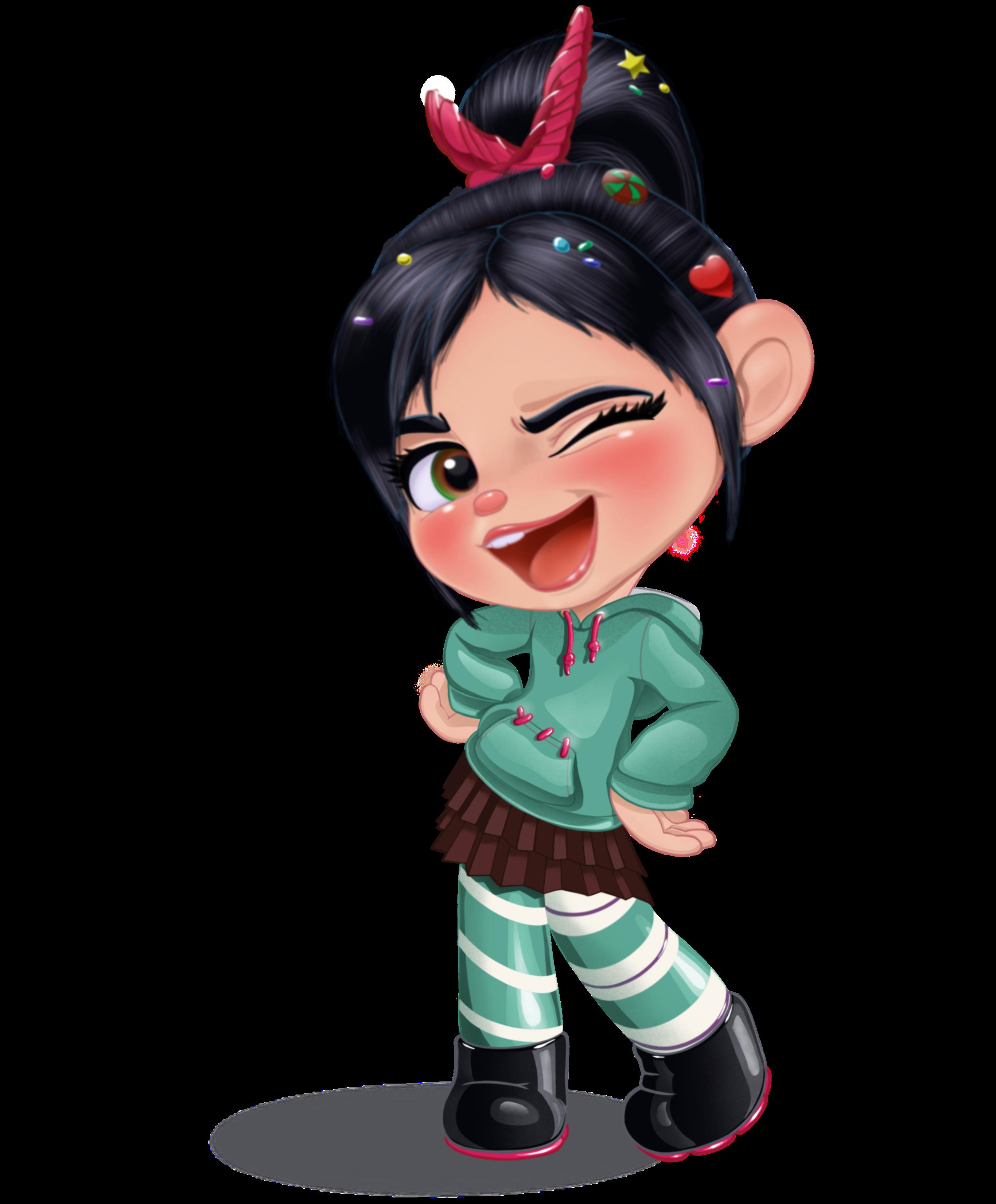 Premium Free ai Images  vanellope von schweetz navel pixar