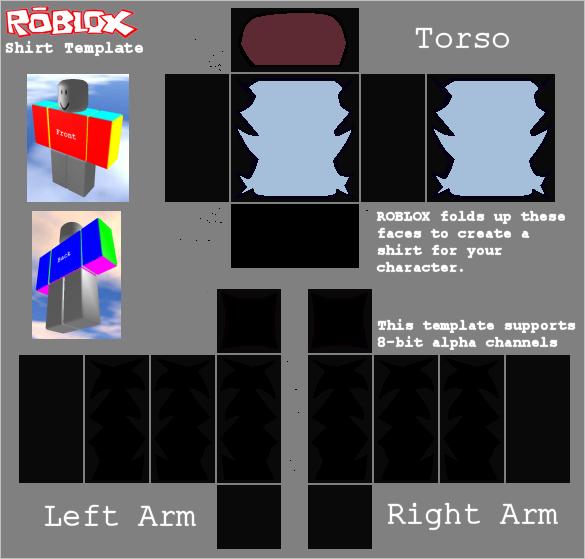 Download Roblox Images Shaded Shirt Template HQ PNG Image