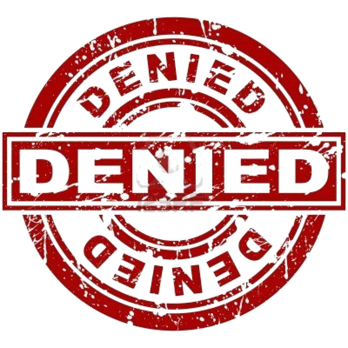 denied stamp png