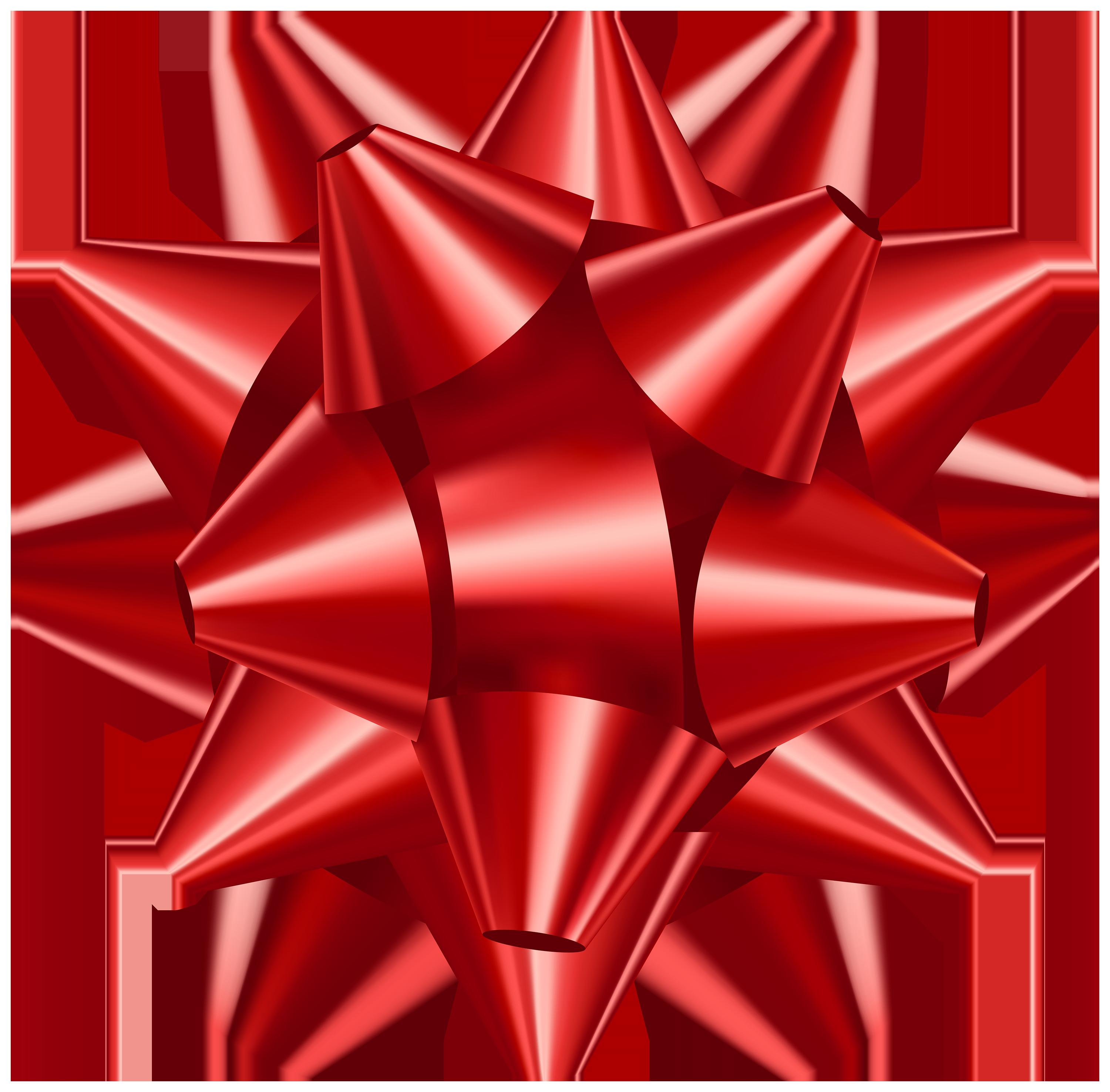 Red Bow Transparent Clip Art Image​