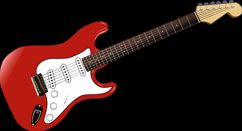 Vektor Gitar Elektrik Merah PercumaVektor Gitar Elektrik Merah Percuma  