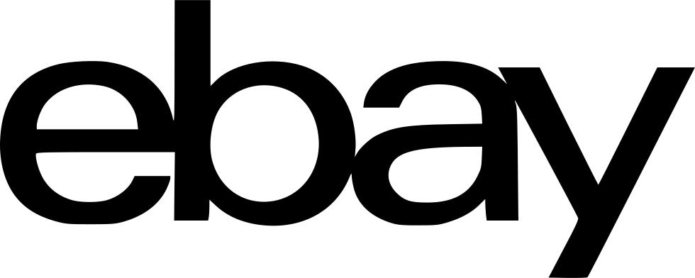 ebay logo black background