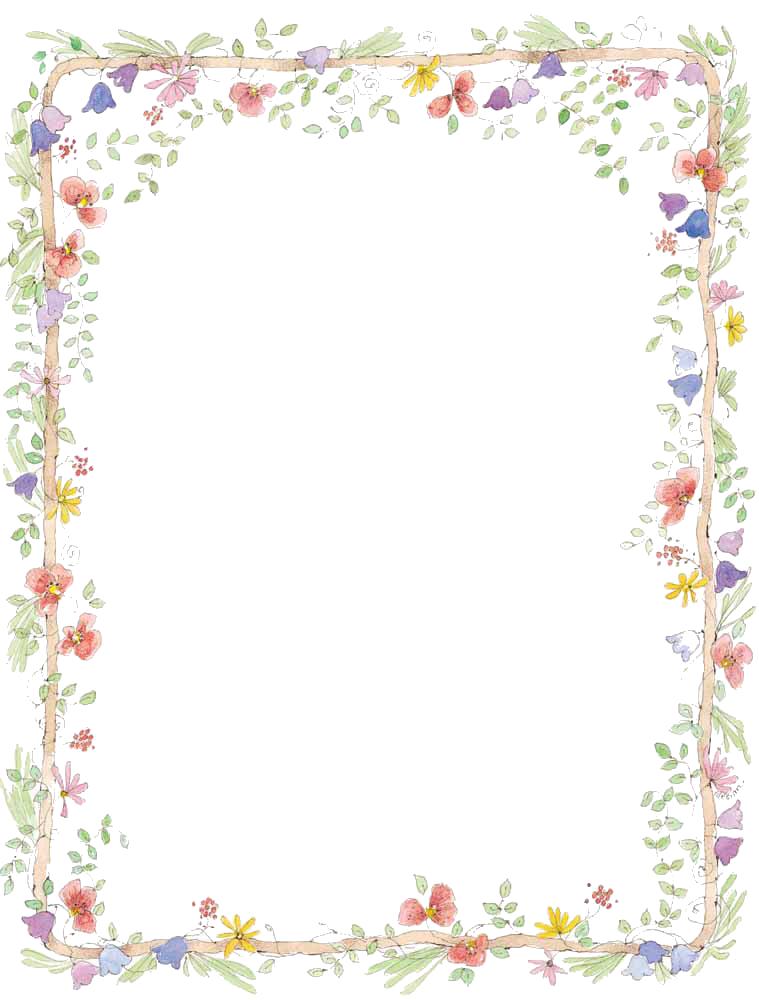 clipart flower borders free