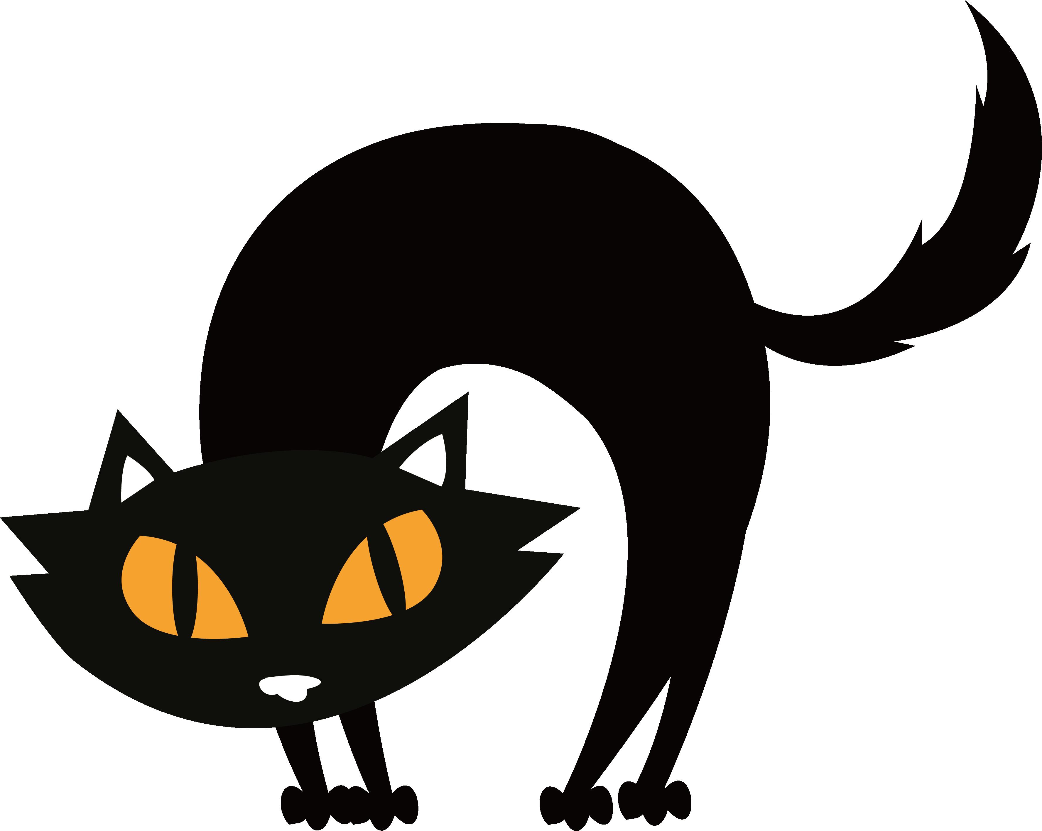 Download Vector Halloween Cat HD Image Free HQ PNG Image