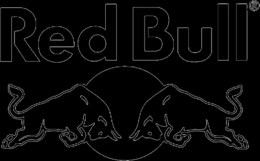 red bull logo black and white vector