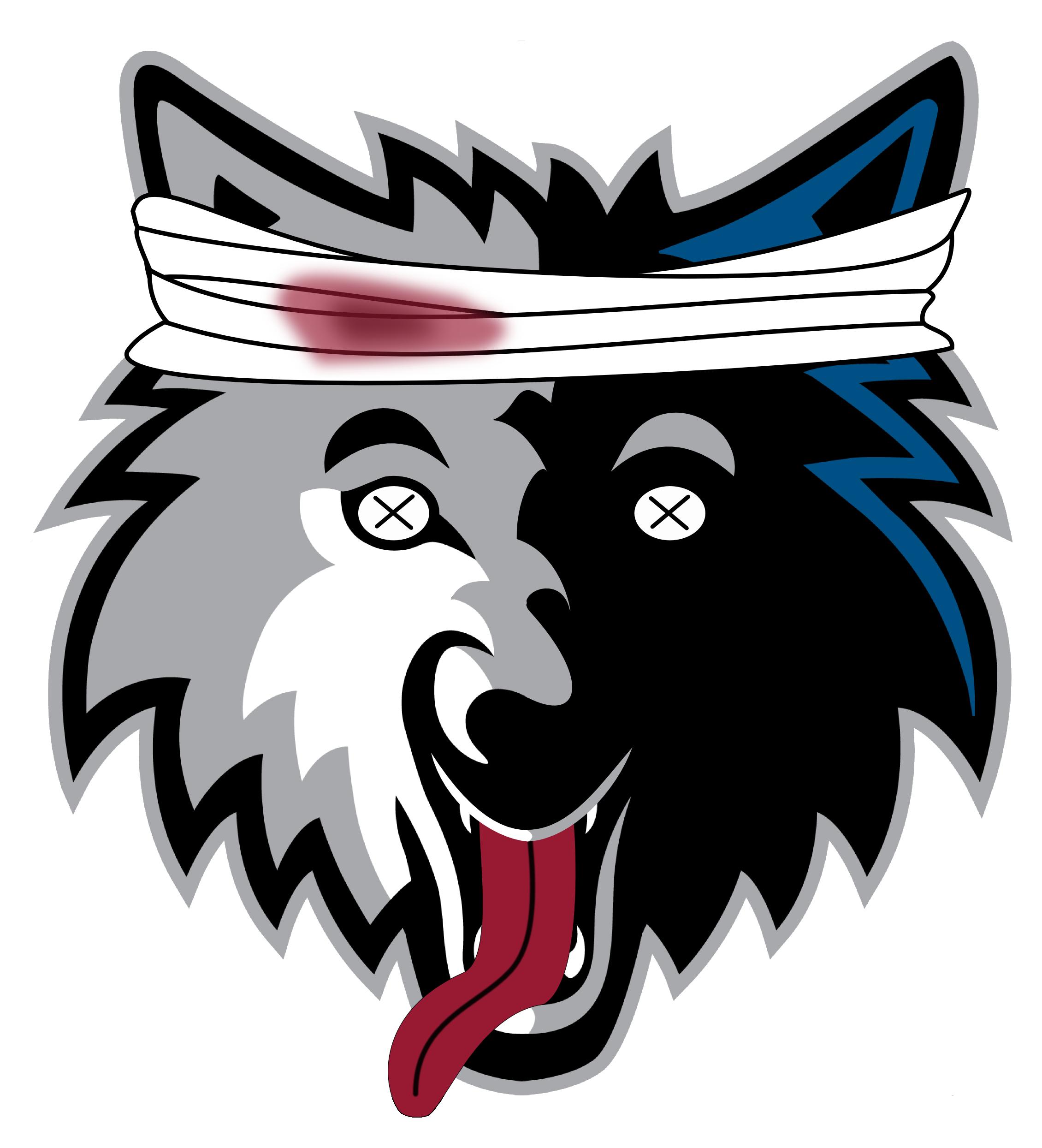 timberwolves mascot clipart