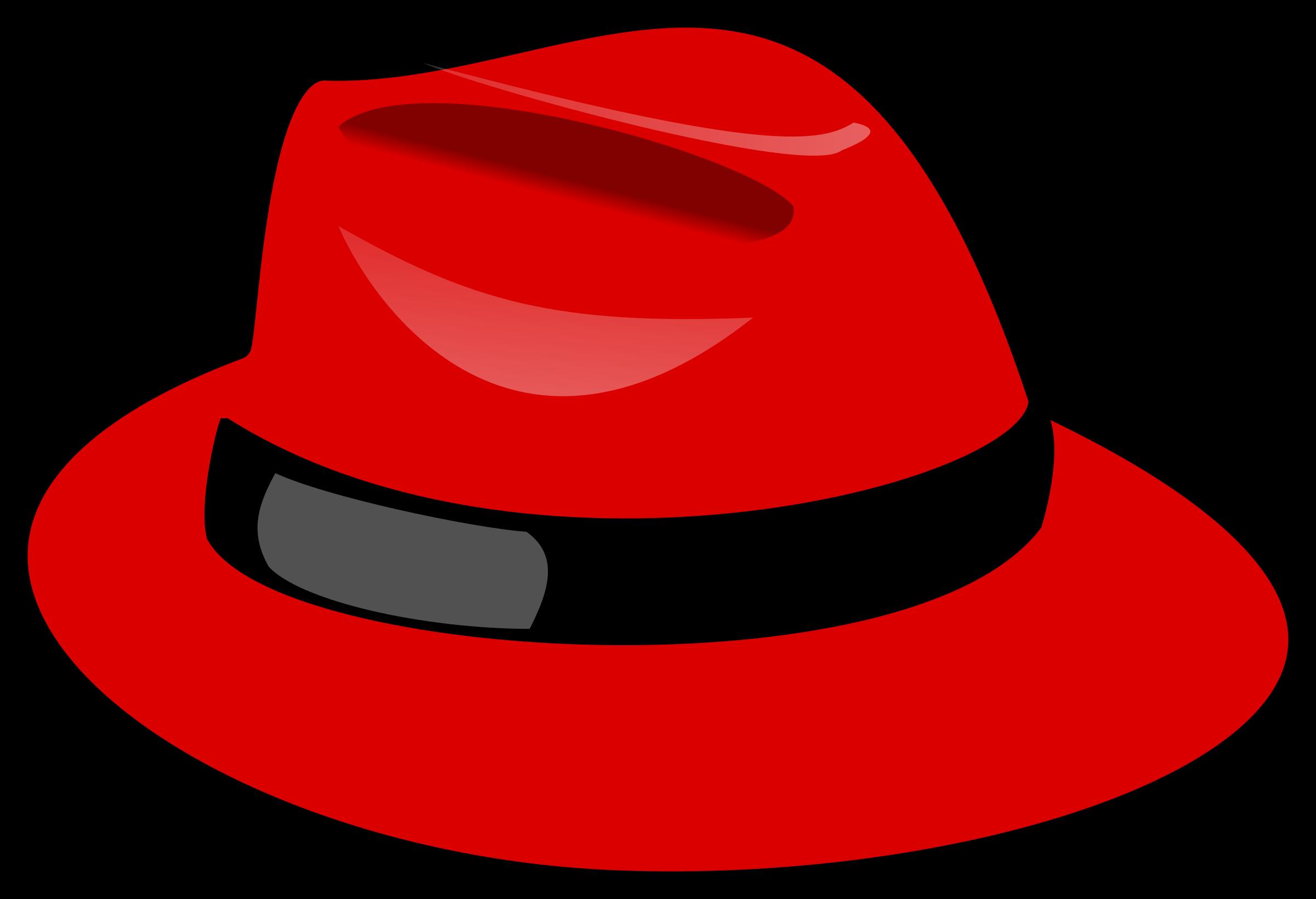 clipart on red hats