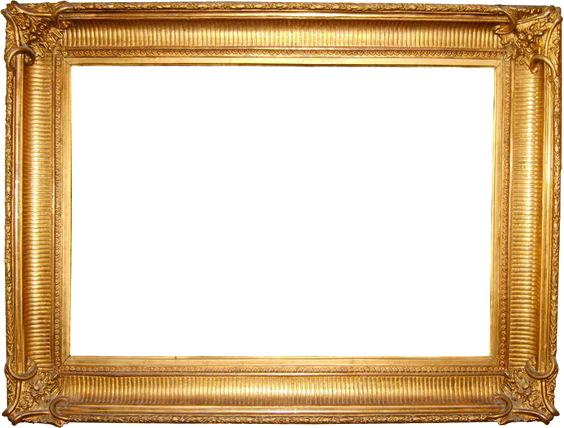 gold fancy frame clip art