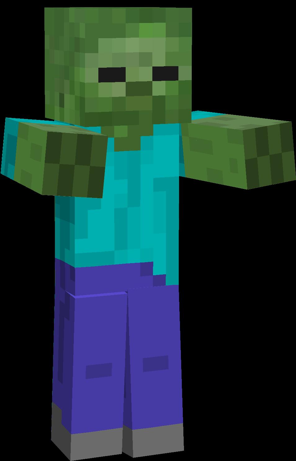 minecraft zombie transparent background