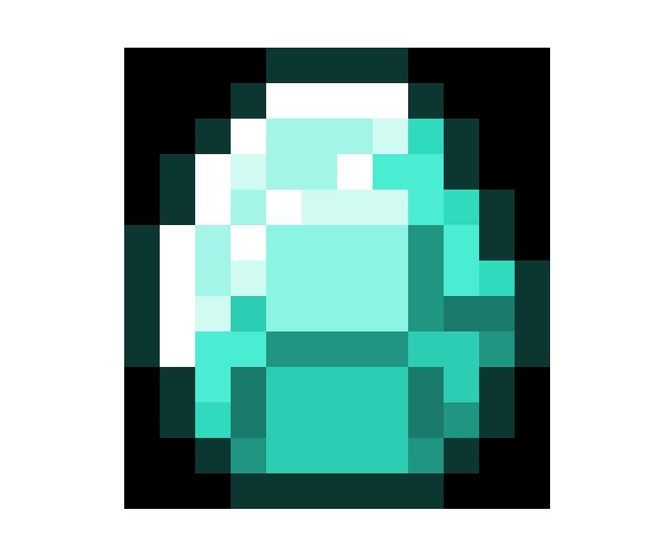 minecraft diamond transparent