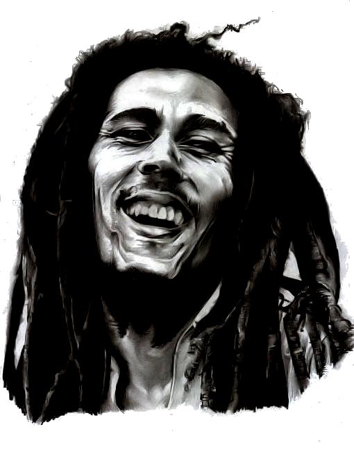 bob marley tattoo stencil