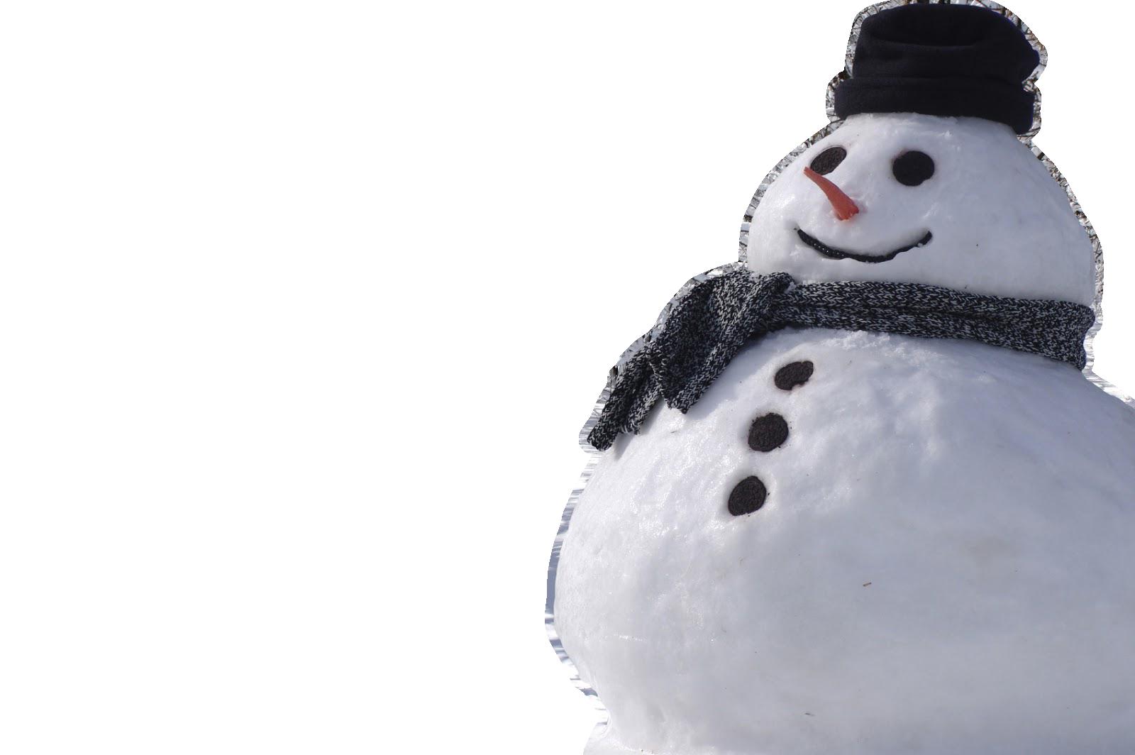 real snowman background