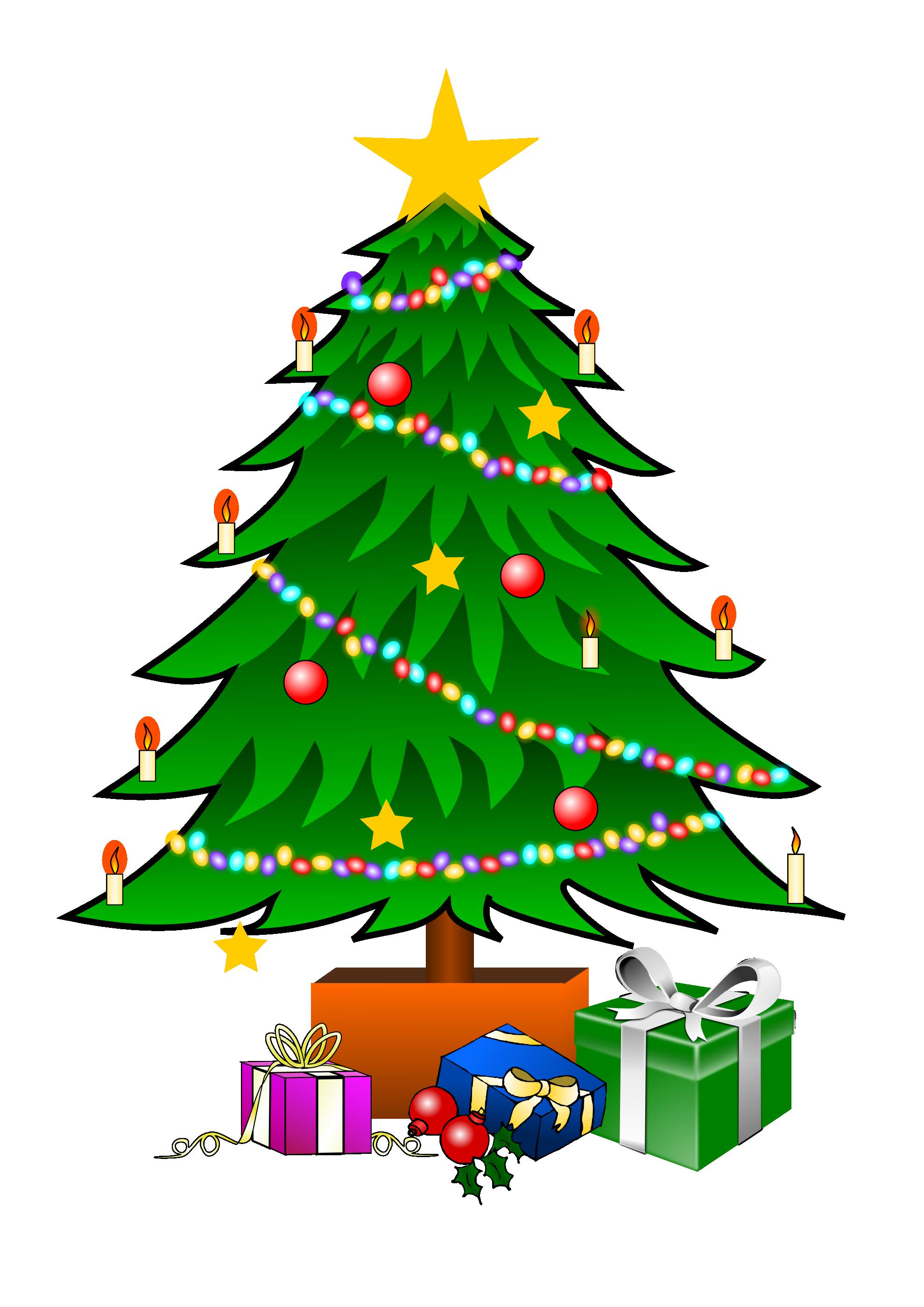 chevron christmas tree clipart