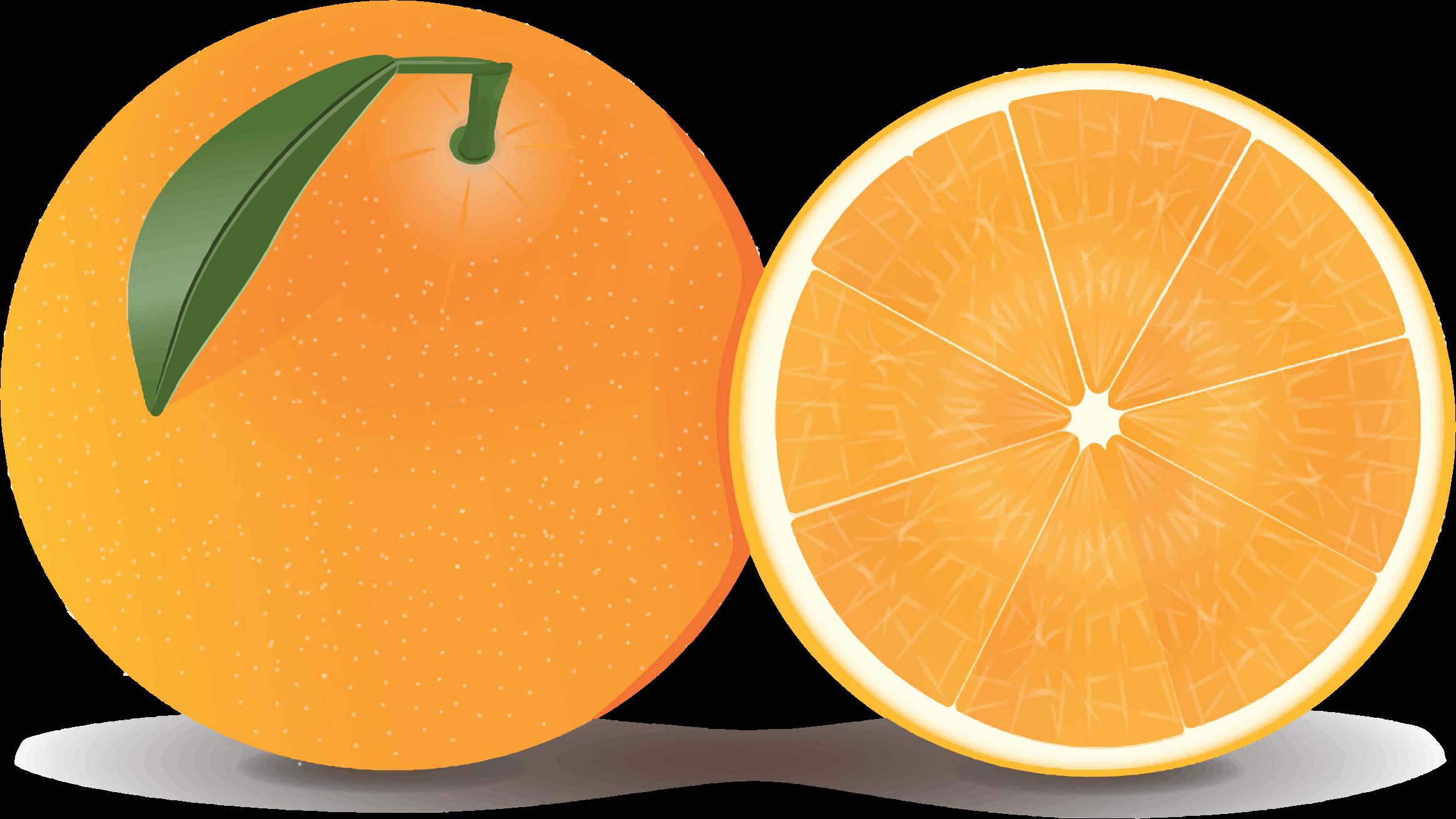 half orange clipart