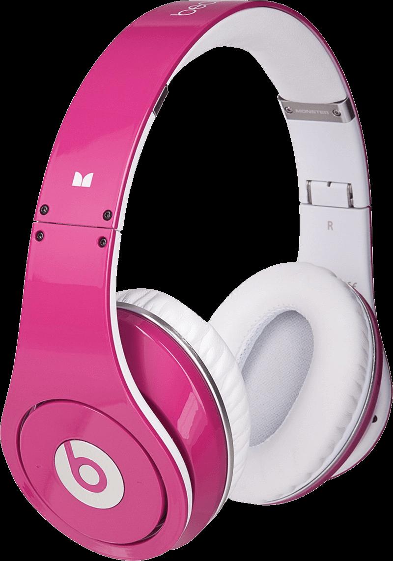 pink headphones png