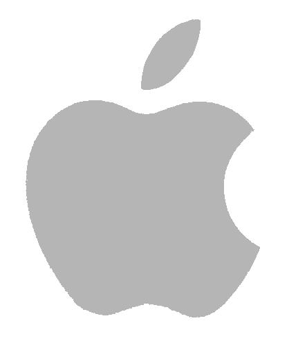 apple logo white png