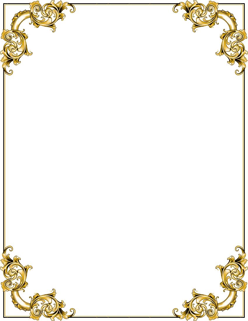 gold frame border png