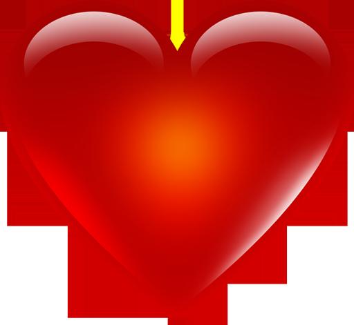 Download 3D Red Heart Transparent HQ PNG Image | FreePNGImg