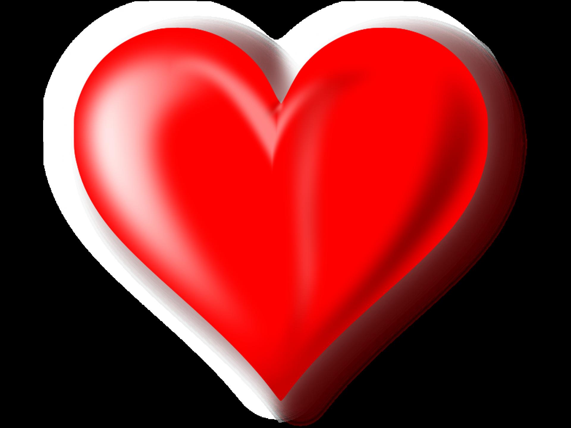 Download 3D Red Heart Transparent Background HQ PNG Image | FreePNGImg