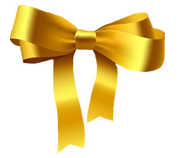 gold ribbons png