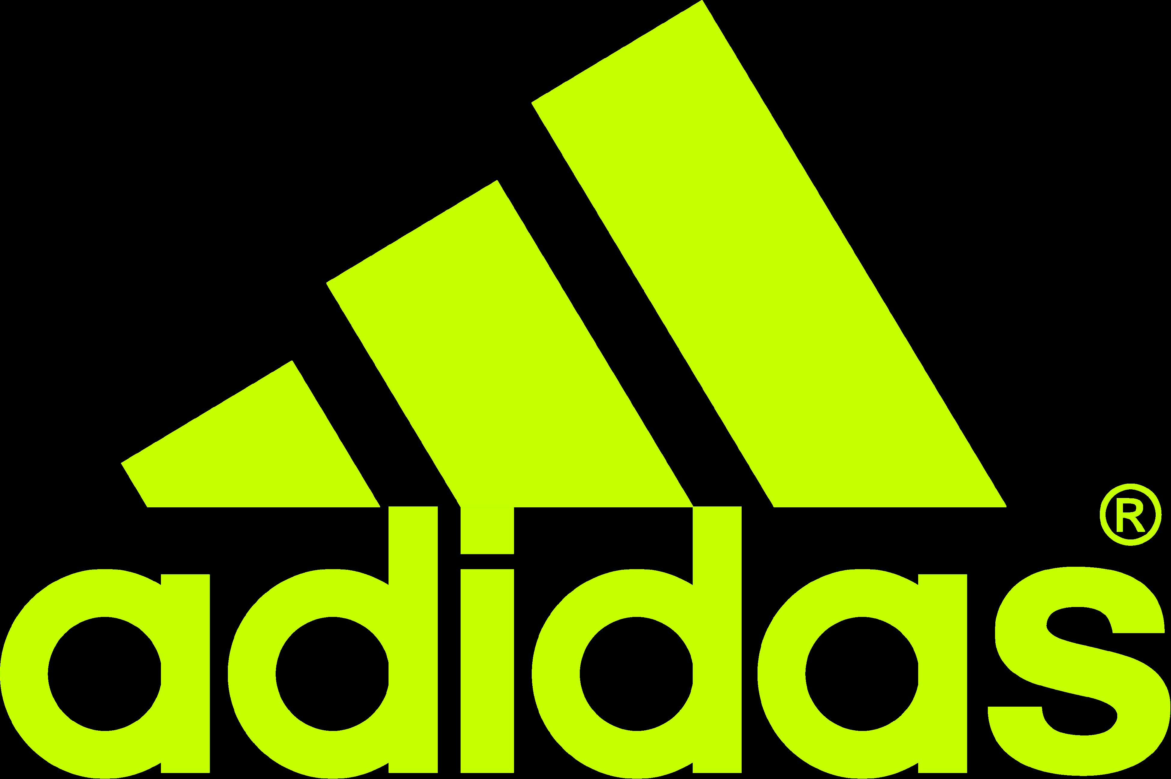 adidas logo yellow