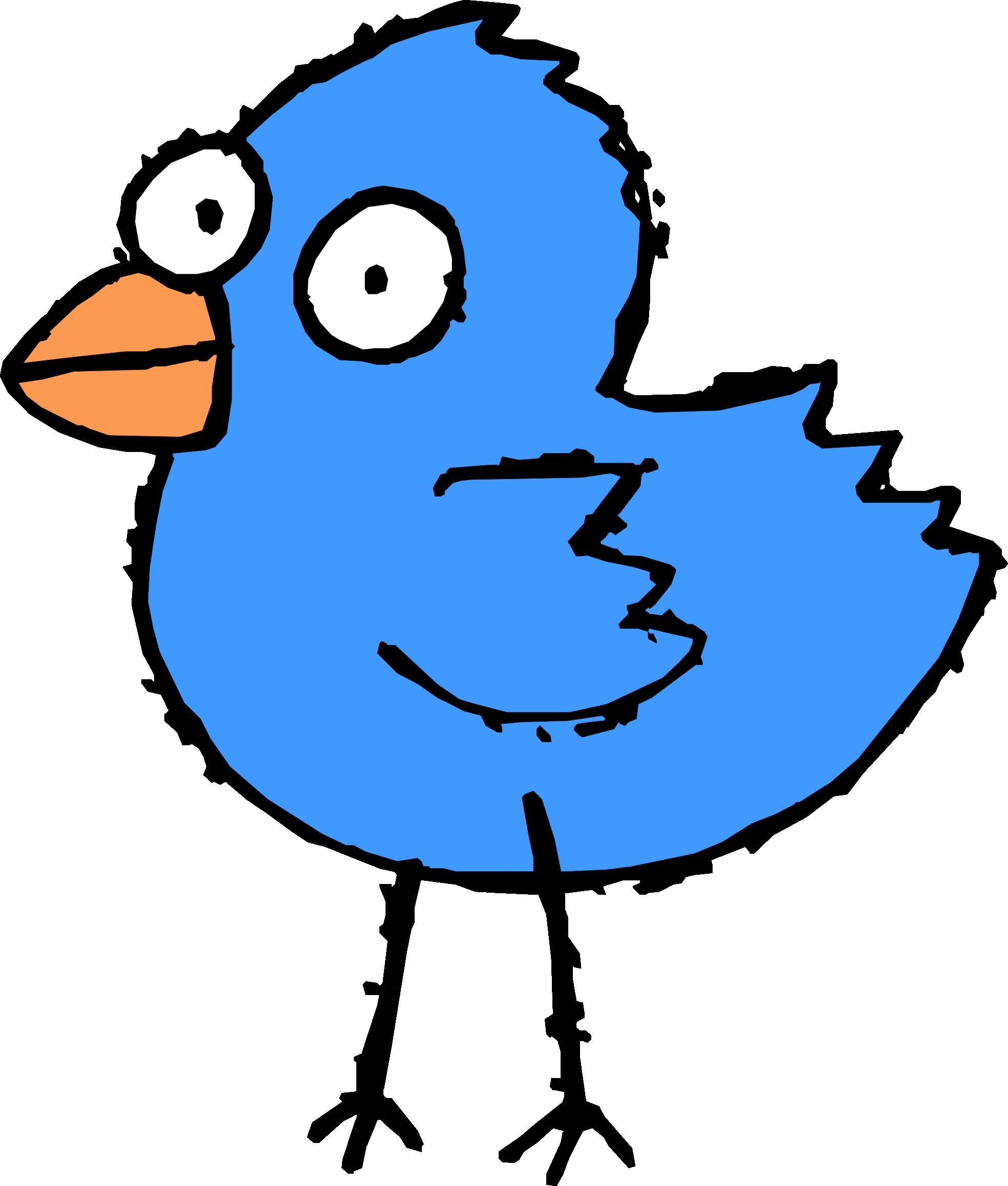Download And Twitter Cartoon Black White Drawing Bird HQ PNG Image |  FreePNGImg