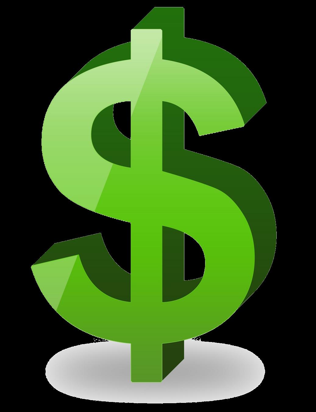 green dollar sign clipart