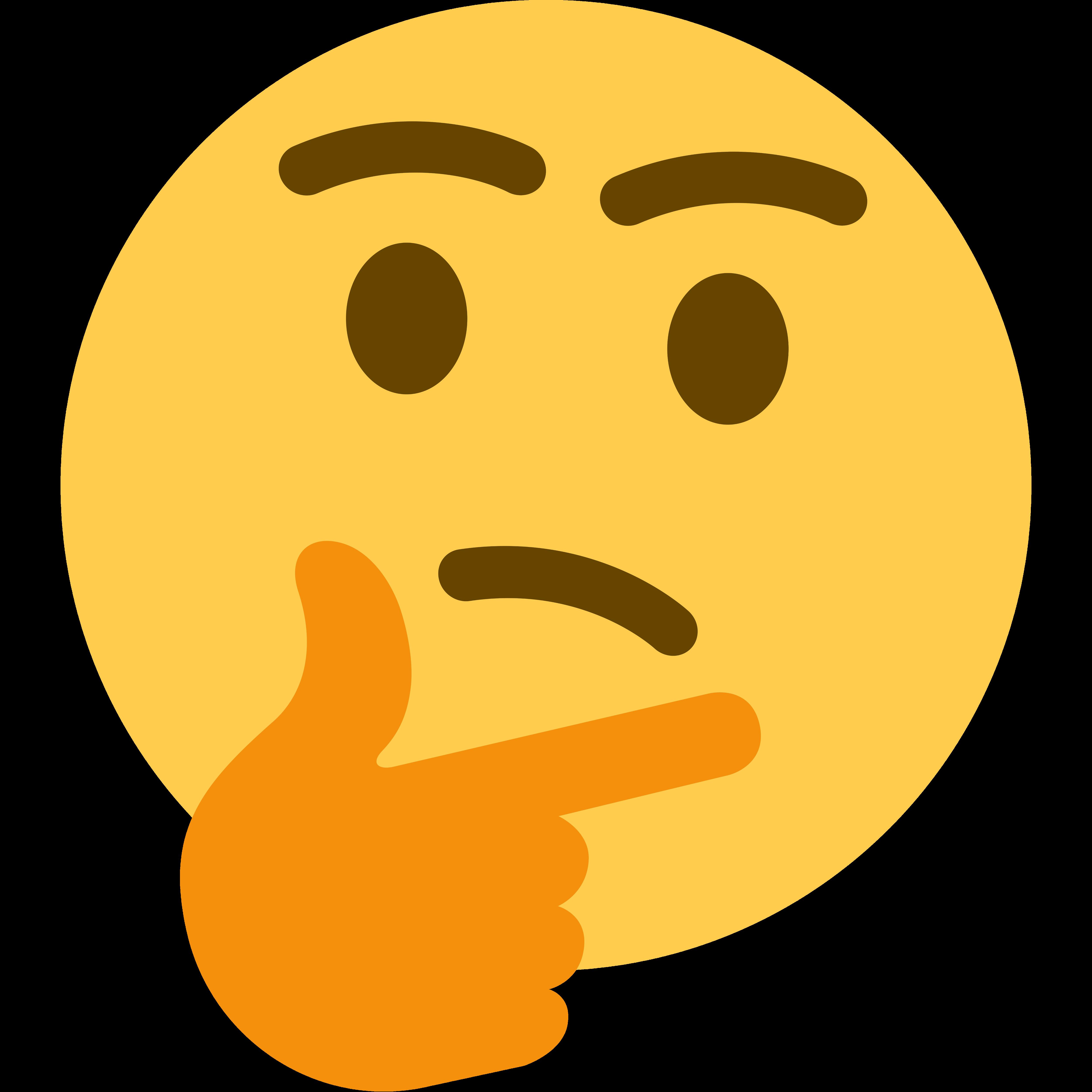 thinking emoticon png