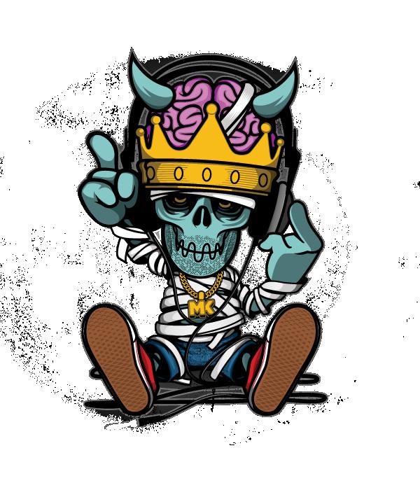 Download Hip Skull Rapper Illustration Graffiti Hop Cartoon HQ PNG Image |  FreePNGImg