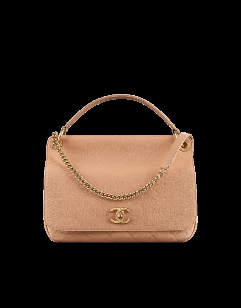 Download Chanel Flap Bag With Top Handle - Handbag PNG Image with