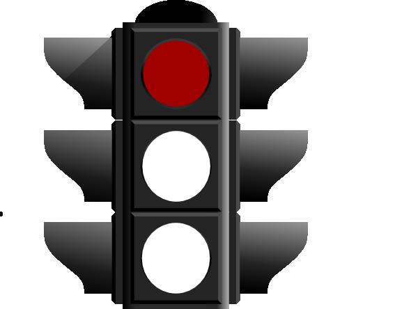 red traffic light clipart