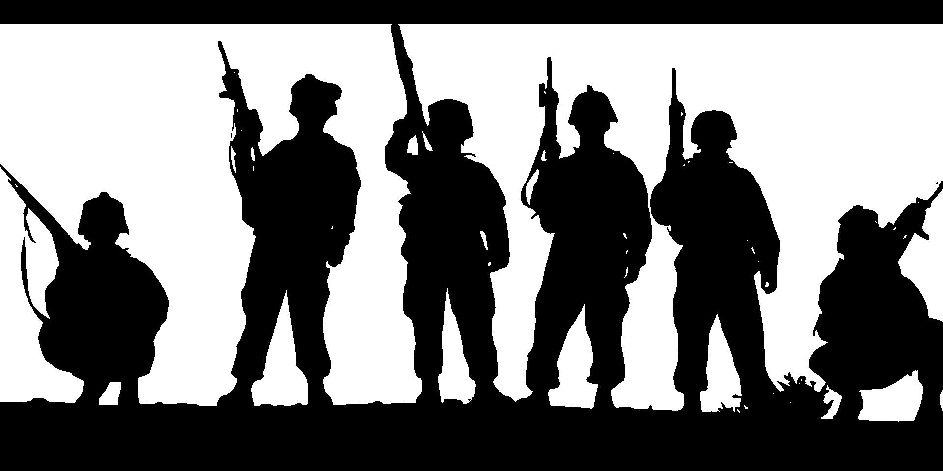 soldiers silhouette png