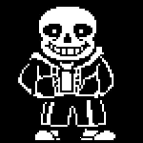 Download Sans Undertale Black Line White Sprite HQ PNG Image, FreePNGImg